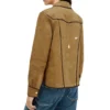 Victoria MoroleBallard Martina Castro Brown Suede Leather Jacket