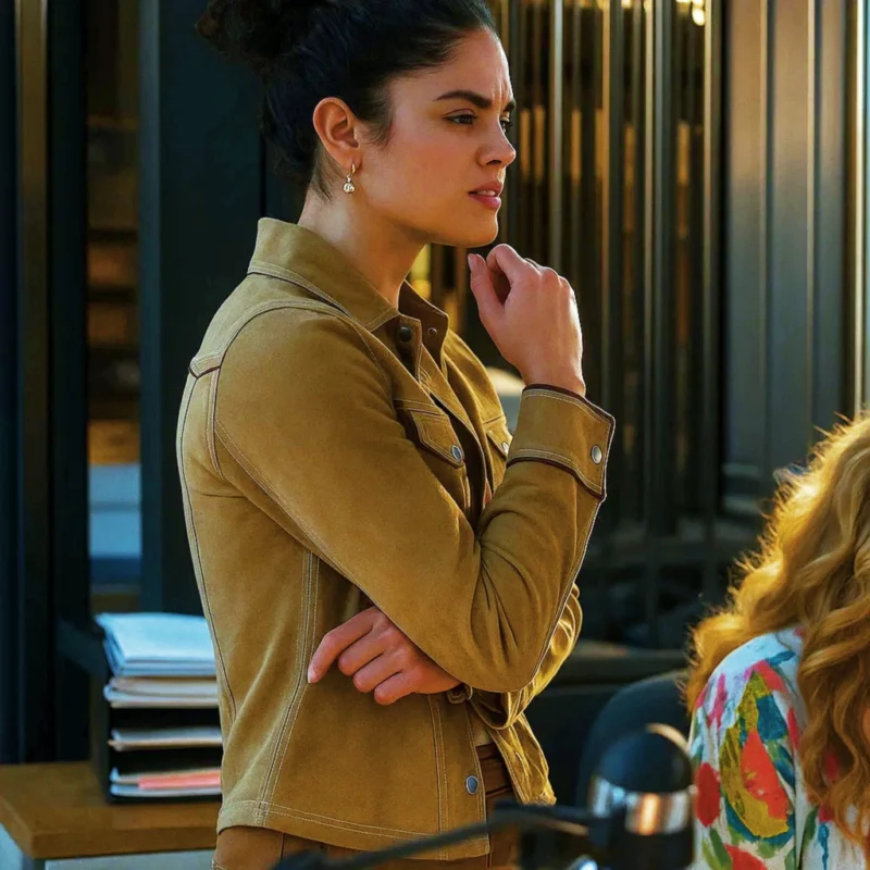 Victoria Moroles Ballard Martina Castro Brown Leather Jacket