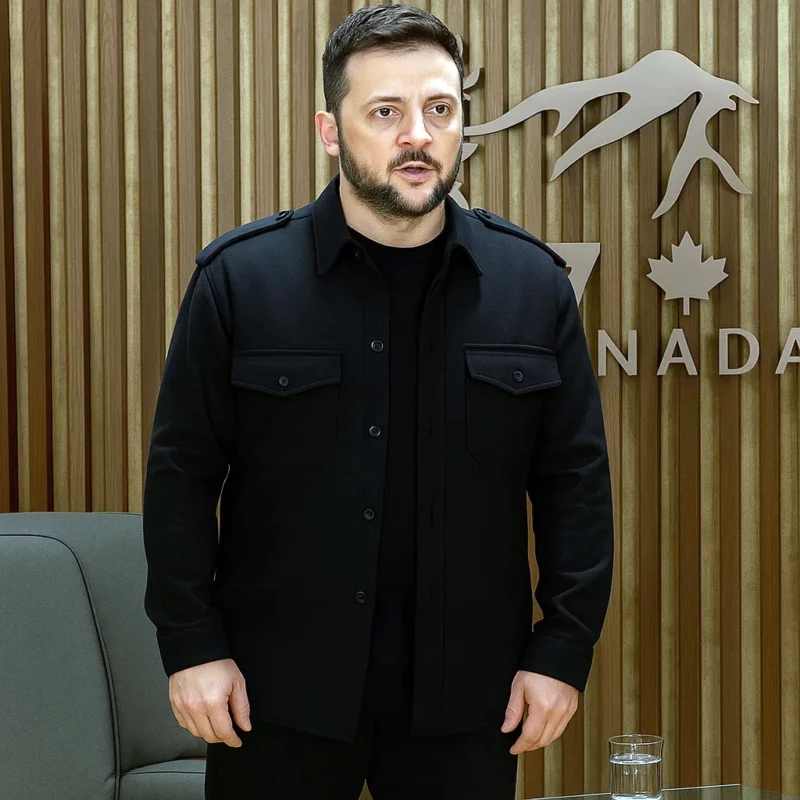 Volodymyr Oleksandrovych Zelenskyy Black Jacket