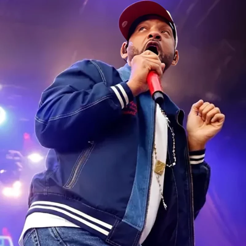 WillSmith Based on a True Story Tour 2025 Blue Denim Jacket