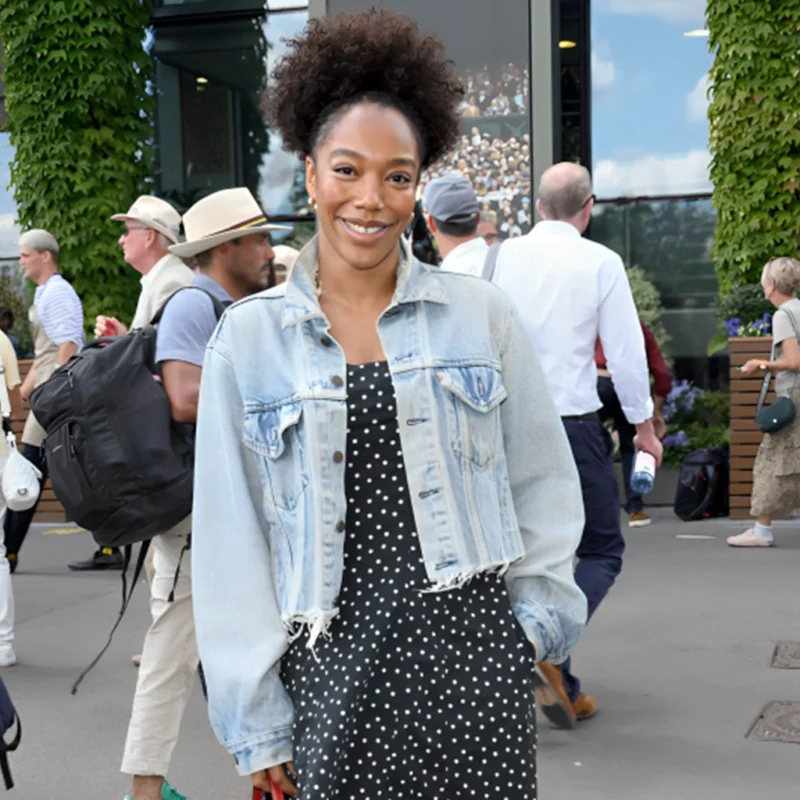 Wimbledon 2025 Naomi Ackie Blue Denim Jacket