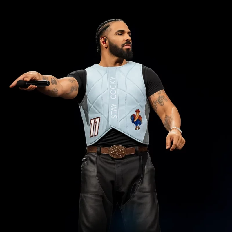 Wireless Festival 2025 Drake Stay Cocky Blue Vest