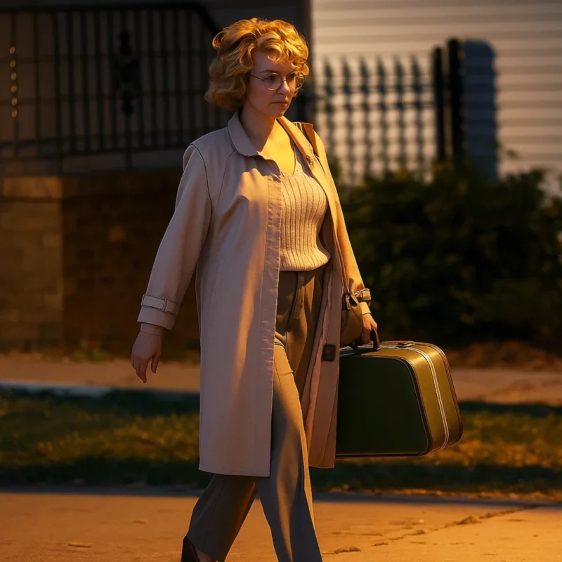 Zora Bennett Paper Tiger 2025 Scarlett Johansson Cotton Trench Coat