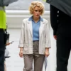 Zora Bennett Paper Tiger 2025 ScarlettJohansson White Cotton Blazer