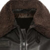 Menâ€™s Brown Fur Collar B3 RAF Sheepskin Jacket