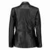 Womens Real Black Leather Blazet