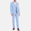 3 Piece Sky Blue Suit