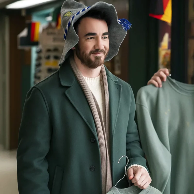 A Very Christmas Movie Kevin Jonas Coat
