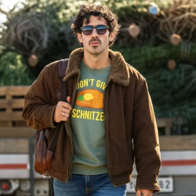 A Very Jonas Christmas Movie Joe Jonas Suede Jacket