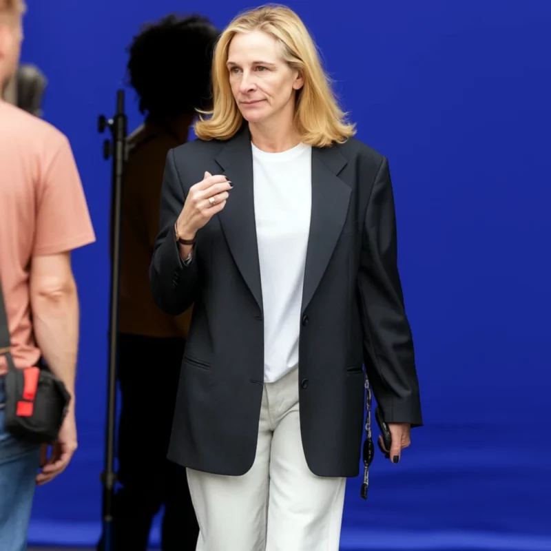 Alma Olsson After the Hunt 2025 Julia Roberts Black Blazer