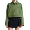 Andrea Bain The Social 2025 Green Cropped Jacket