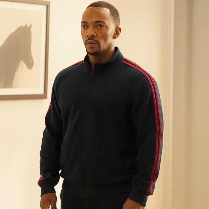 Anthony Mackie Twisted Metal S02 John Doe Black Track Jacket