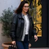 Bella Hadid Rome 2025 Black Jacket