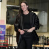 Caitlin Clark Playoffs Leather Jacket