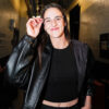 Caitlin Playoffs Leather Jacket