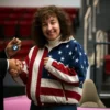 Christy 2025 Sydney Sweeney USA Flag Jacket