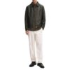 Classic Men's Black Shirt Collar Leather Jacket