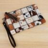 Cowhide Hair Leather Backpack Brown and White Pony Fur Rucksack/Knapsack Travel Shoulder Bag (Backpack)Leather White & Brown Cowhide Backpack