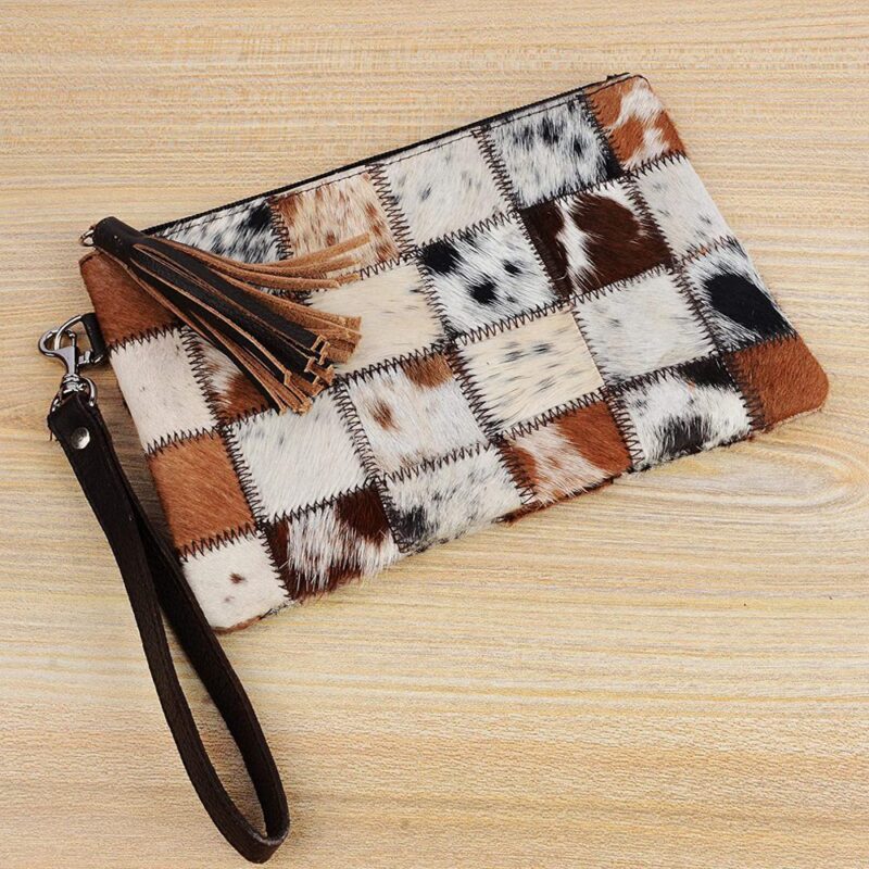Cowhide Hair Leather Backpack Brown and White Pony Fur Rucksack/Knapsack Travel Shoulder Bag (Backpack)Leather White & Brown Cowhide Backpack