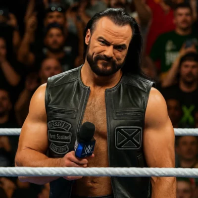 Drew McIntyre SmackDown 2025 Leather Vest