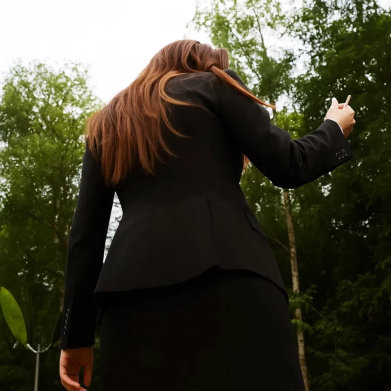 Emma Stone Bugonia 2025 Michelle Black Blazer