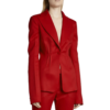 Geneva Carr Marissa Morgan Red Cotton TV Series Bull Season 6 Blazer