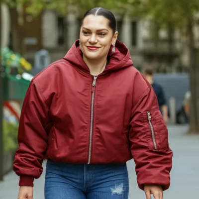 Global Radio Studios Jessie J Red Jacket