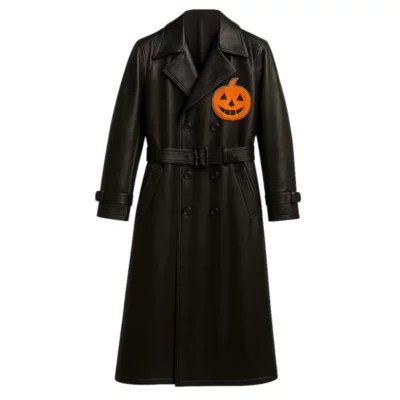Halloween Jack-oâ€™-lantern Pumpkin Leather Coat