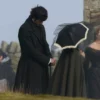 Heathcliff Wuthering Heights Jacob Elordi Black Coat
