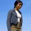 High Potential S02 Javicia Leslie Suede Jacket