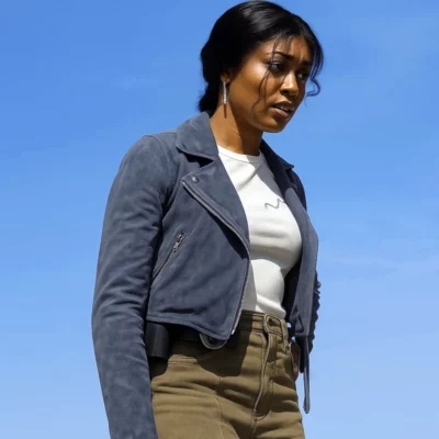 High Potential S02 Javicia Leslie Suede Jacket