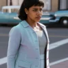 IT to Derry Taylour Paige Purple Coat