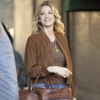 Jenna Elfman Shifting Gears S02 Brown Jacket