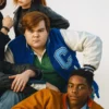Jeremy Ray Taylor This Too Shall White & Blue Varsity Jacket