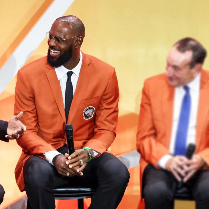 LeBron James Hall Of Fame 2025 Orange Blazer