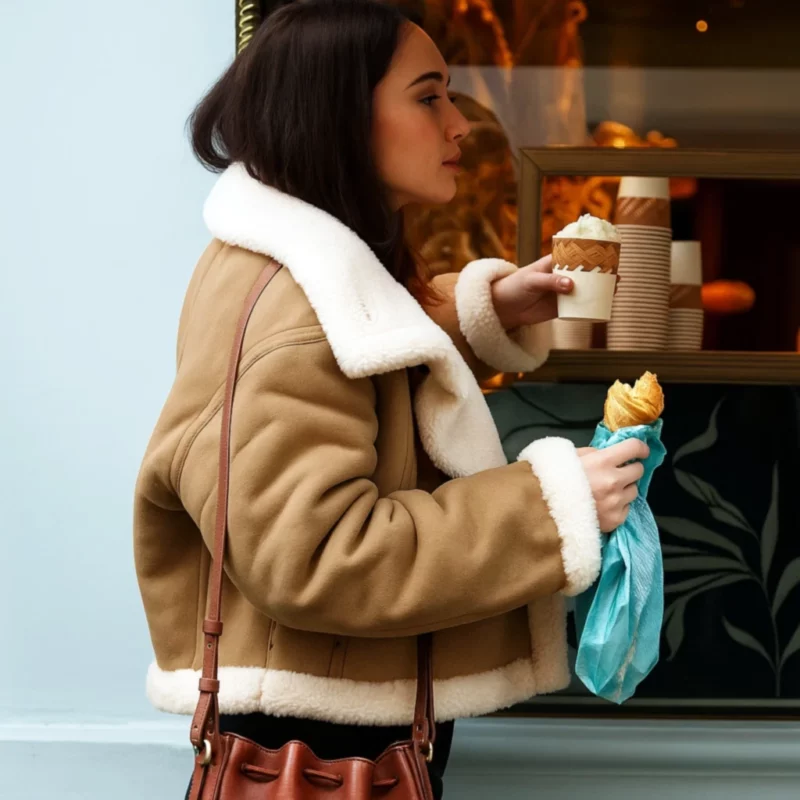 Lola Tung The Summer I Pretty Shearling Jacket