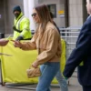 Margot Robbie BBC One Brown Jacket