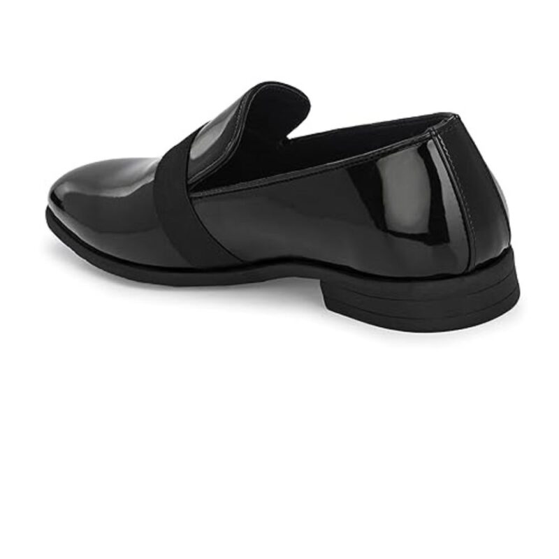 Mens Patent Leather Penny Black Loafer