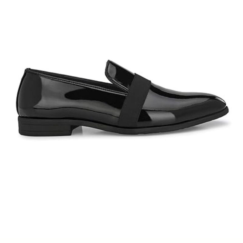 Mens Patent Leather Penny Black Loafer