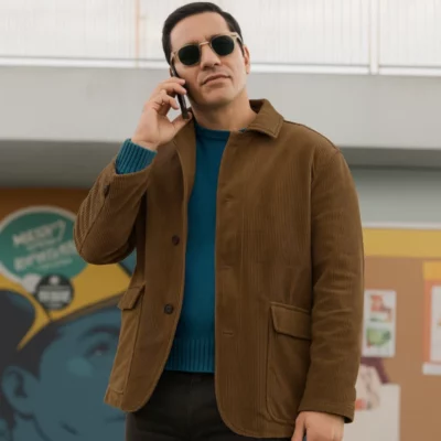 RamÃ³n RodrÃ­guez TV Series Will Trent S03 Brown Jacket
