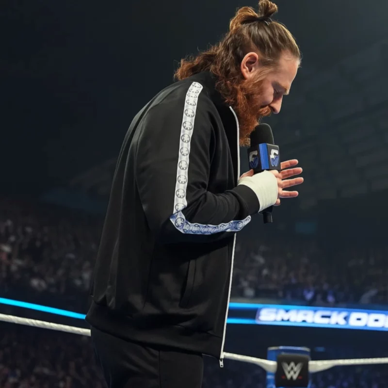 SmackDown 2025 Sami Zayn Black Jacket