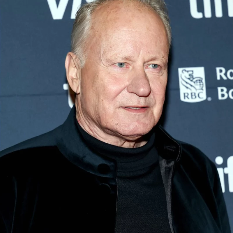 Stellan SkarsgÃ¥rd Sentimental Value 2025 Premiere Black Jacket
