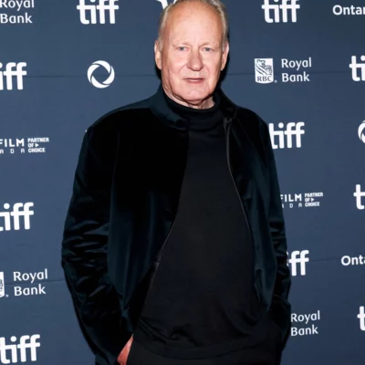 Stellan SkarsgÃ¥rd Sentimental Value Premiere Jacket