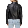 Stephanie White Indiana Fever v Atlanta Dream Leather Jacket