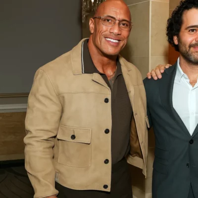 TIFF Tribute Awards Dwayne Johnson Suede Jacket