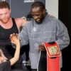 Terence Crawford Vs Canelo Alvarez AfterFight Grey Jacket