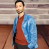 Tom Relay Blue Leather Jacket