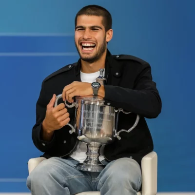 US Open 2025 Carlos Alcaraz Black Jacket