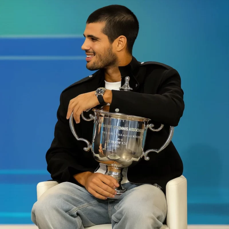 US Open 2025 CarlosAlcaraz Black Jacket