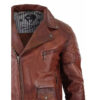 Brando CafÃ© Racer Washed distressed Brown Jacket
